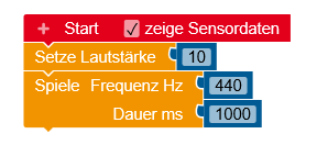 Beispiel Kammerton abspielen